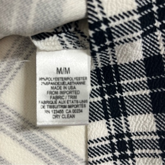 Design Lab Plaid A-line Skirt Academia Medium NWT - Picture 5 of 9